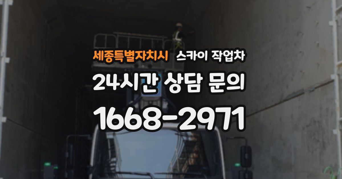 세종특별자치시 스카이 작업차