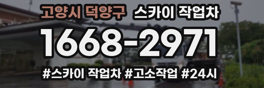 고양시 덕양구 스카이 작업차