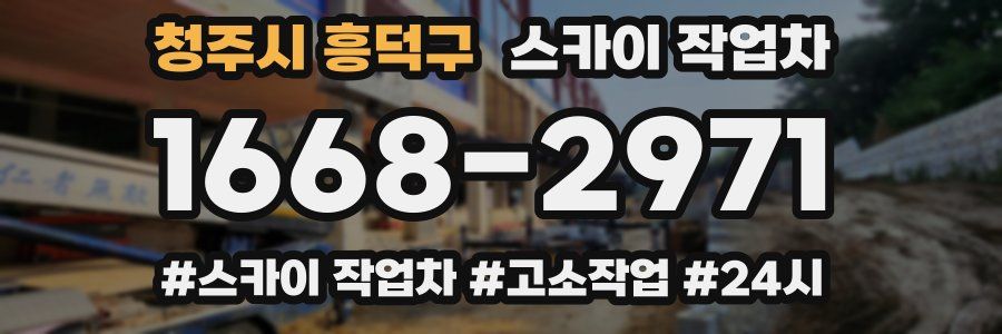 청주시 흥덕구 스카이 작업차