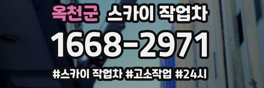 옥천군 스카이 작업차