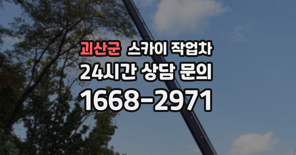 괴산군 스카이 작업차