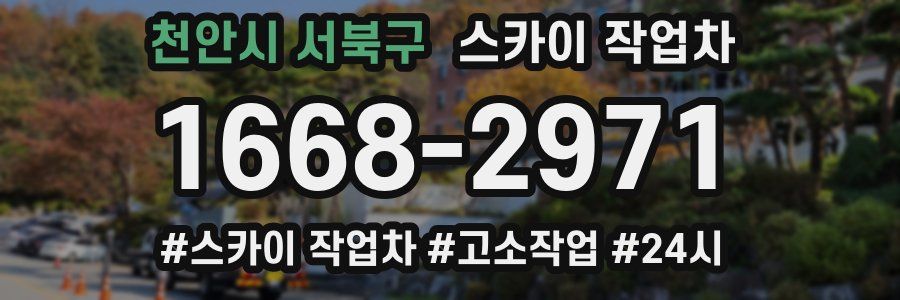 천안시 서북구 스카이 작업차