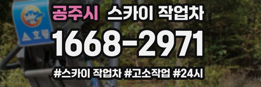 공주시 스카이 작업차