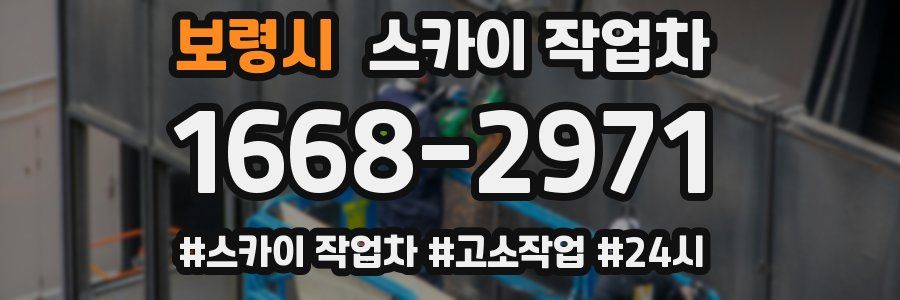 보령시 스카이 작업차