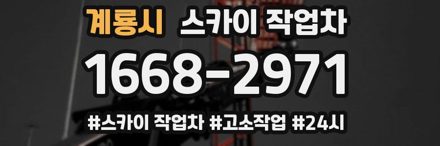 계룡시 스카이 작업차