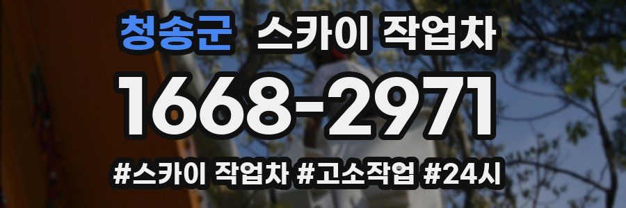 청송군 스카이 작업차