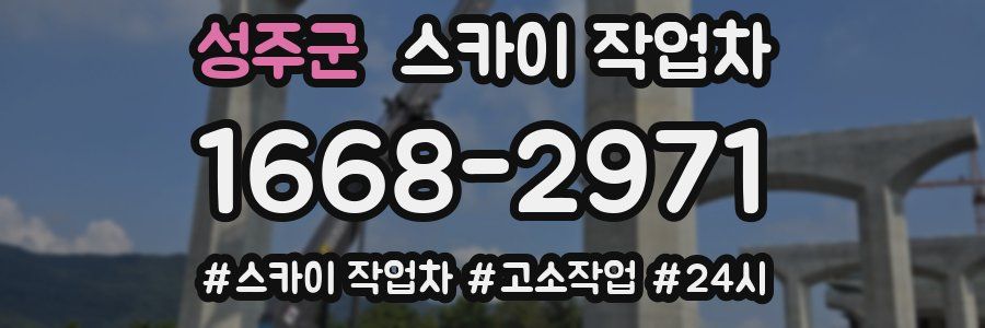 성주군 스카이 작업차