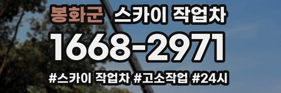 봉화군 스카이 작업차