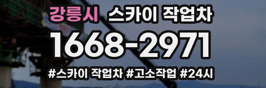 강릉시 스카이 작업차