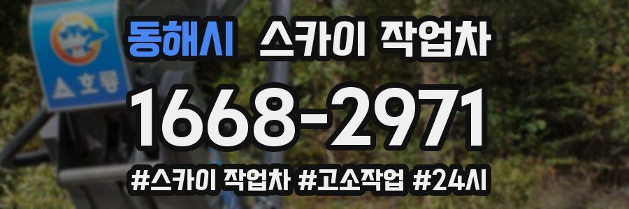 동해시 스카이 작업차