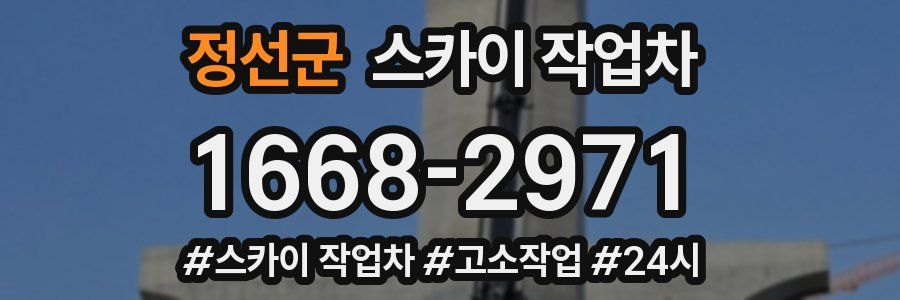 정선군 스카이 작업차