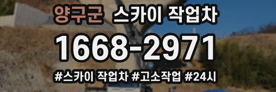 양구군 스카이 작업차