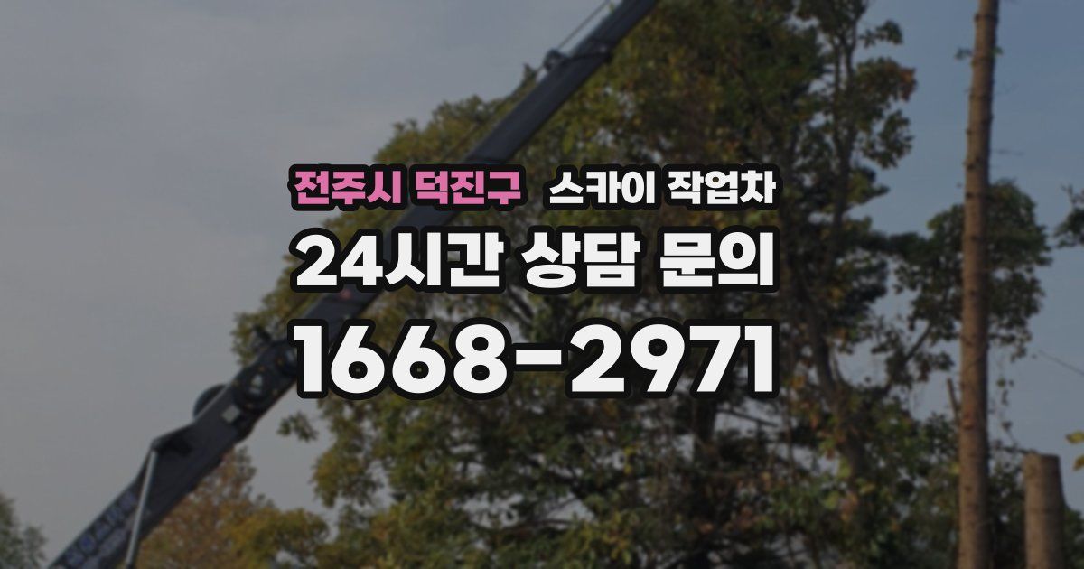 전주시 덕진구 스카이 작업차