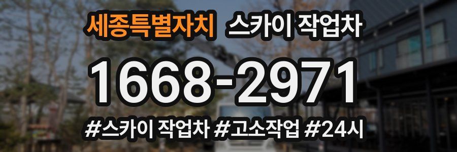 세종특별자치 스카이 작업차