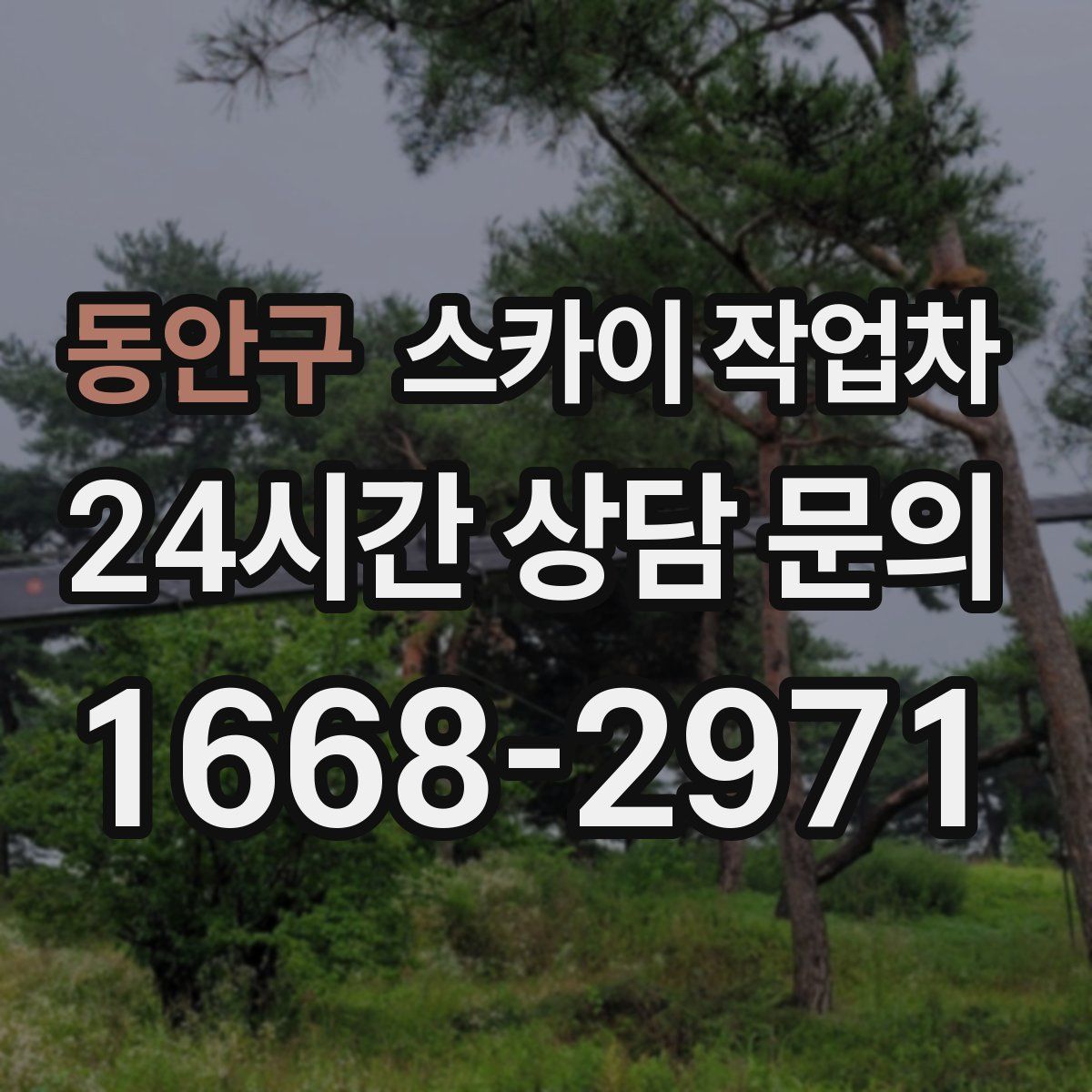 동안구 스카이 작업차