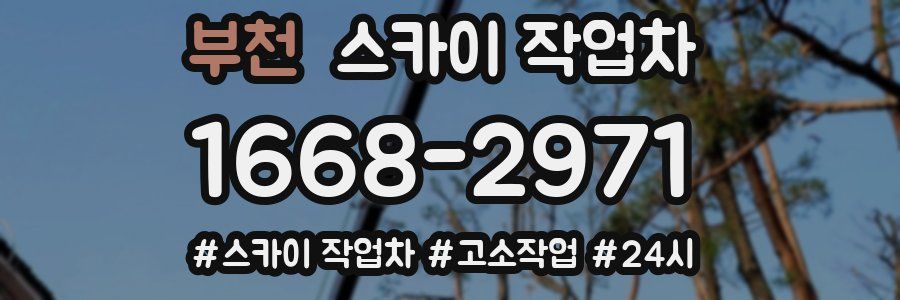 부천 스카이 작업차