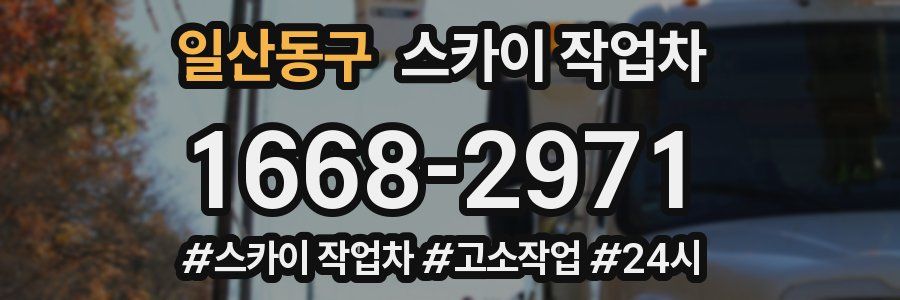 일산동구 스카이 작업차