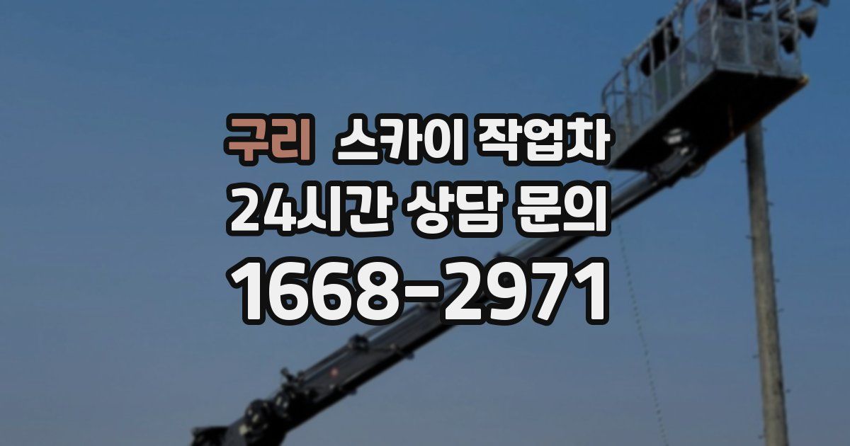 구리 스카이 작업차