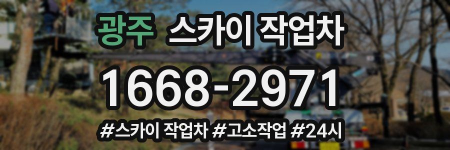 광주 스카이 작업차