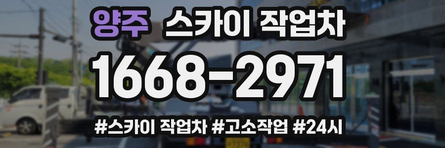 양주 스카이 작업차