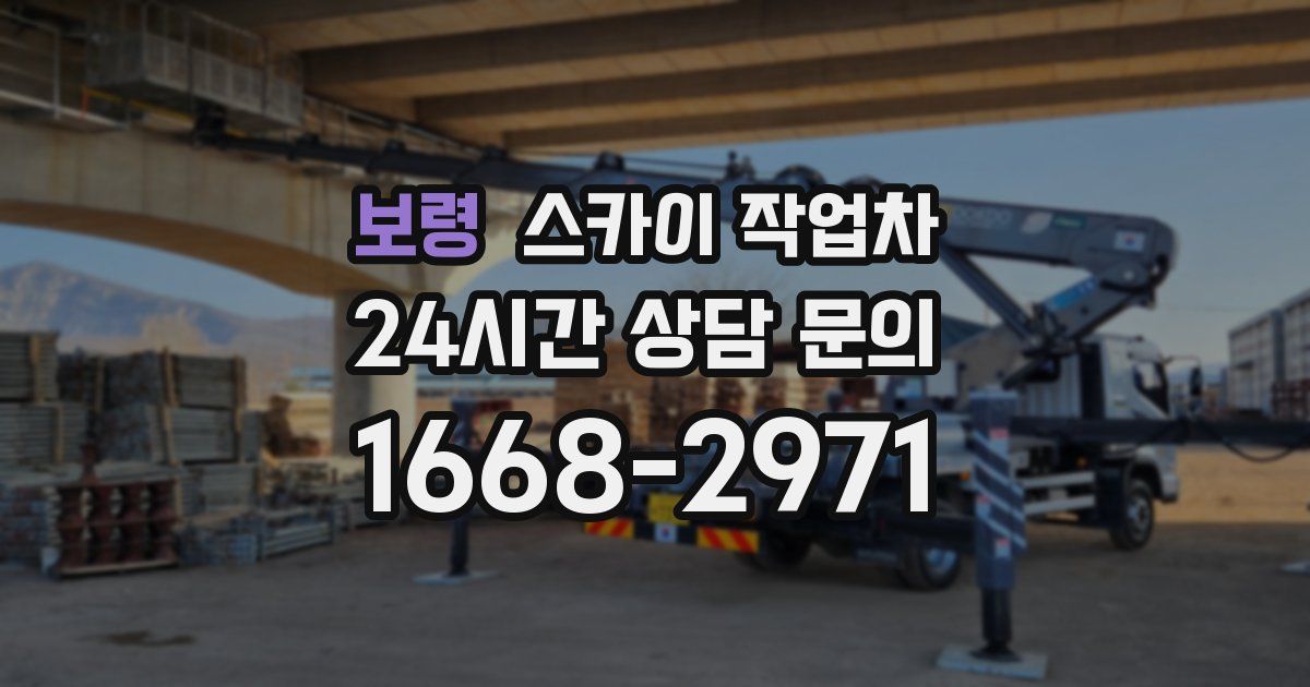 보령 스카이 작업차