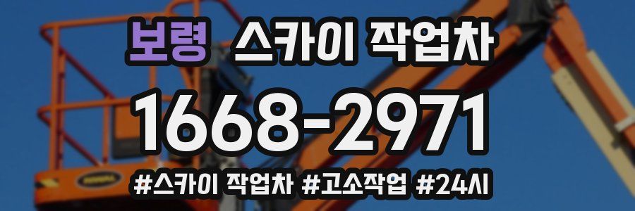 보령 스카이 작업차
