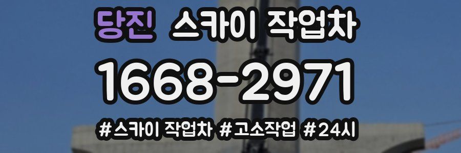 당진 스카이 작업차