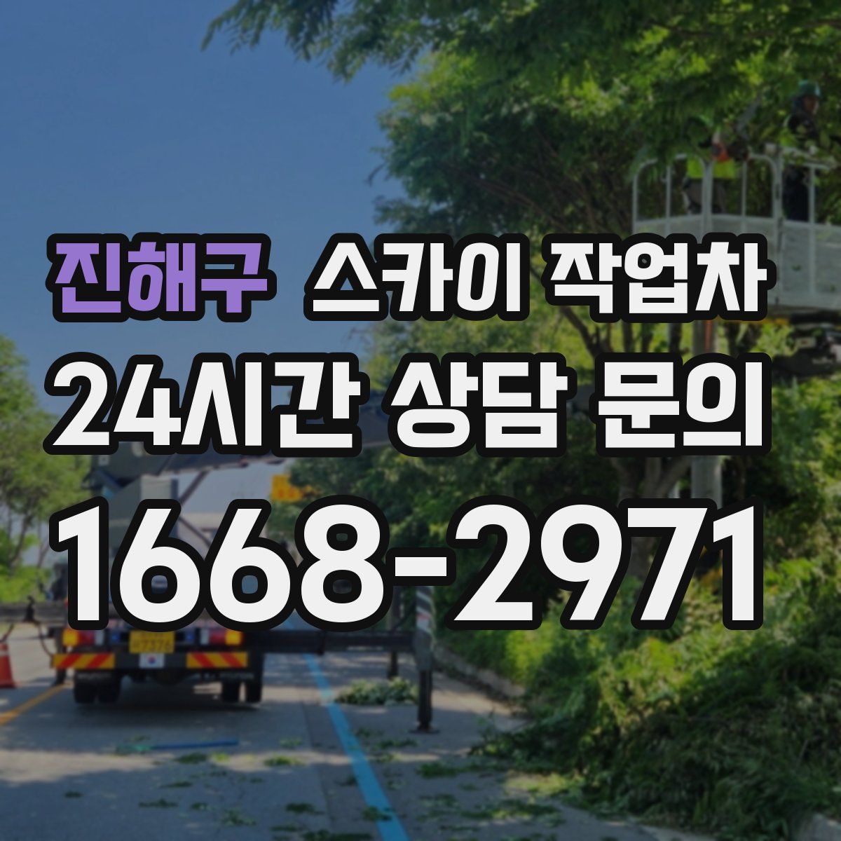 진해구 스카이 작업차