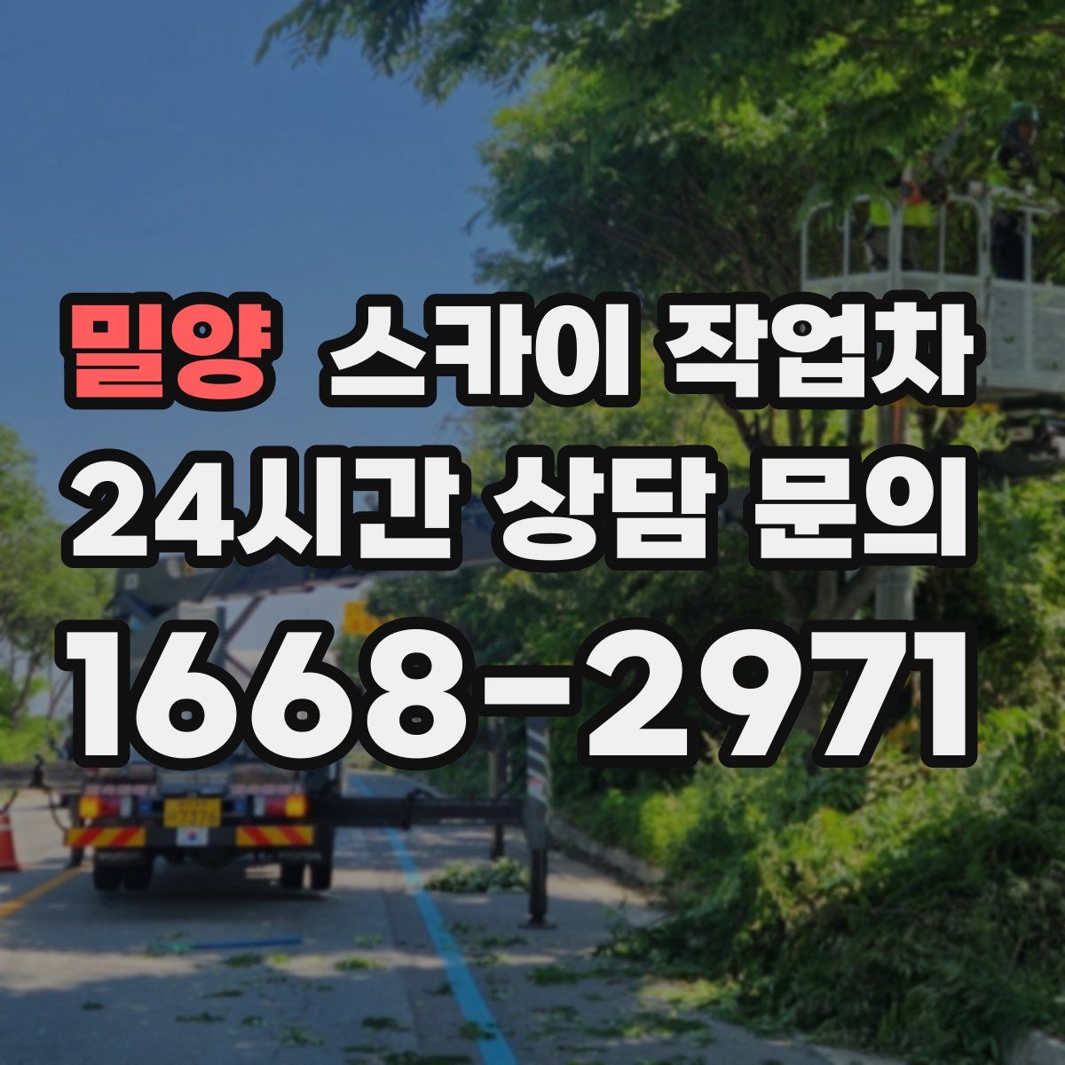 밀양 스카이 작업차