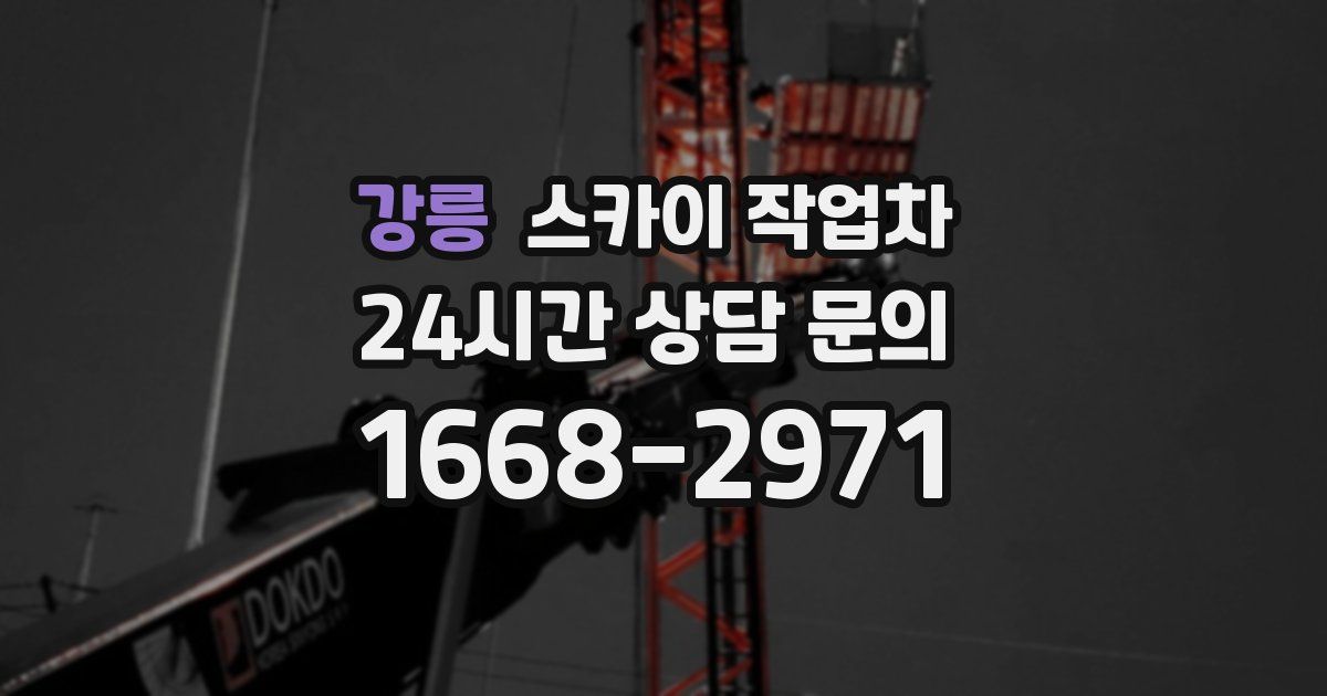 강릉 스카이 작업차