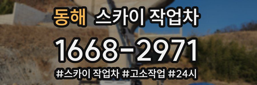 동해 스카이 작업차