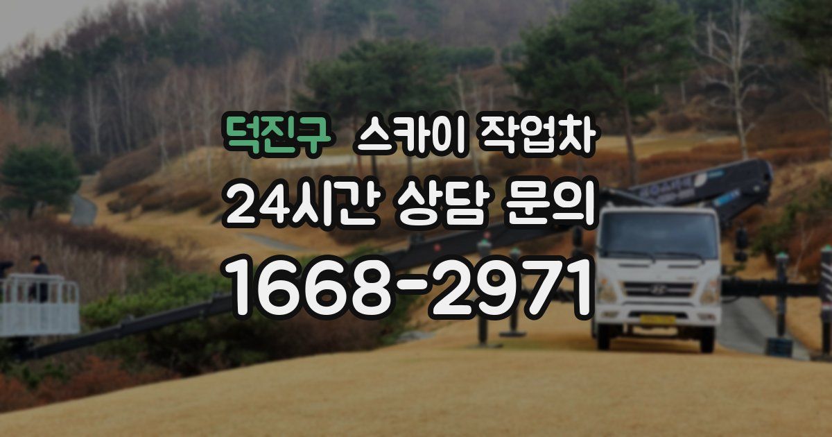 덕진구 스카이 작업차