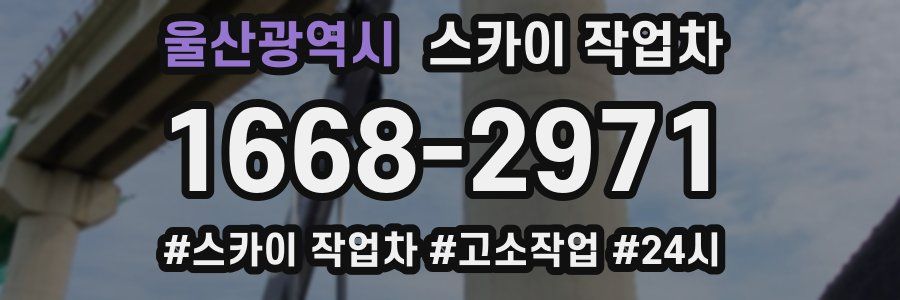 울산광역시 스카이 작업차