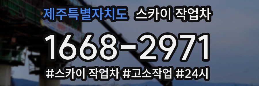 제주특별자치도 스카이 작업차