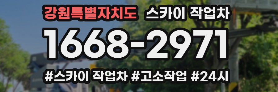 강원특별자치도 스카이 작업차