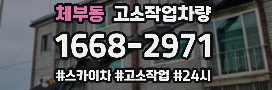 체부동 고소작업차량