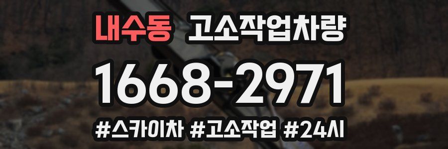 내수동 고소작업차량