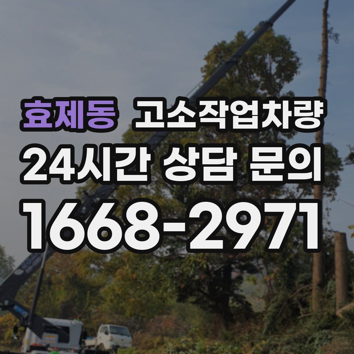 효제동 고소작업차량