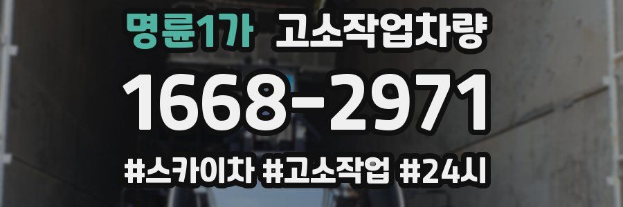 명륜1가 고소작업차량