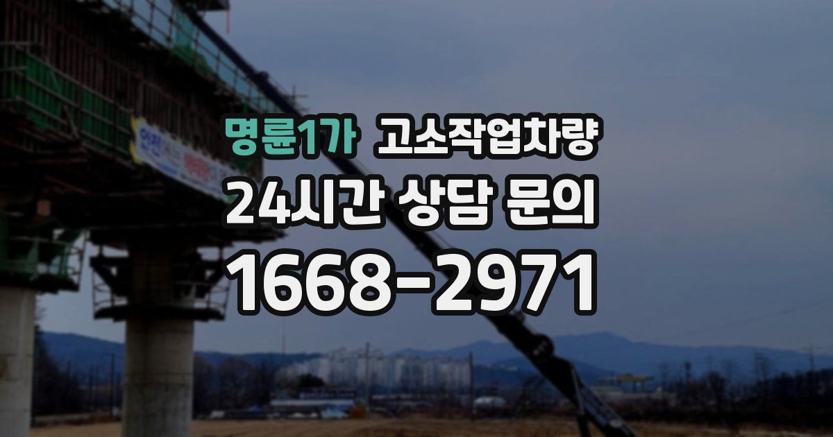 명륜1가 고소작업차량