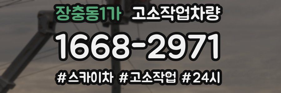 장충동1가 고소작업차량
