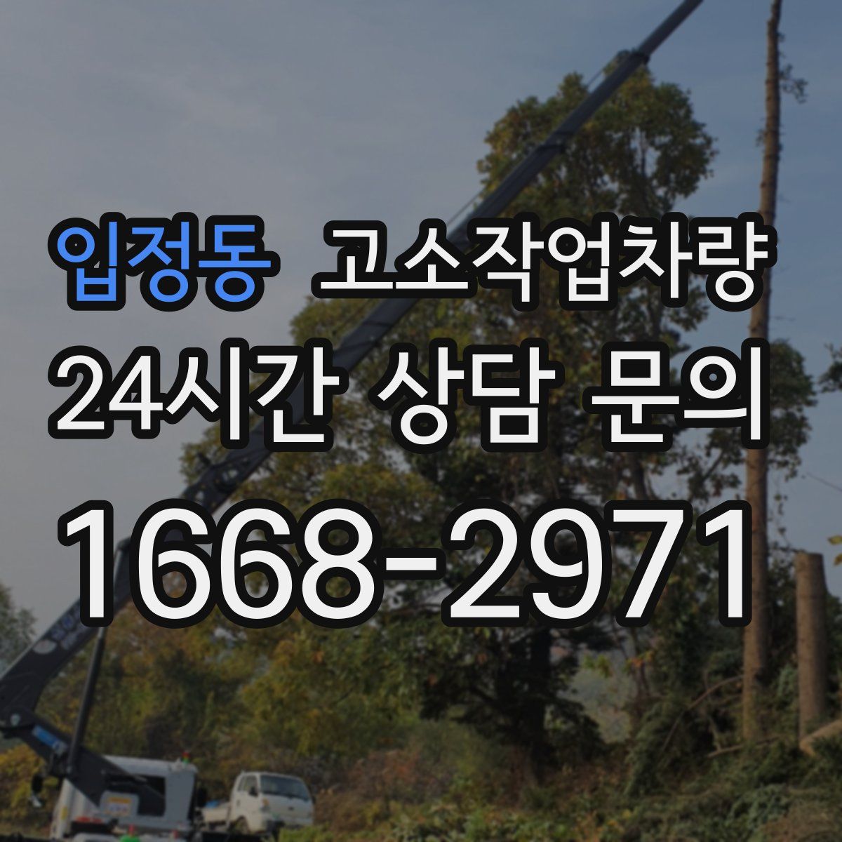 입정동 고소작업차량