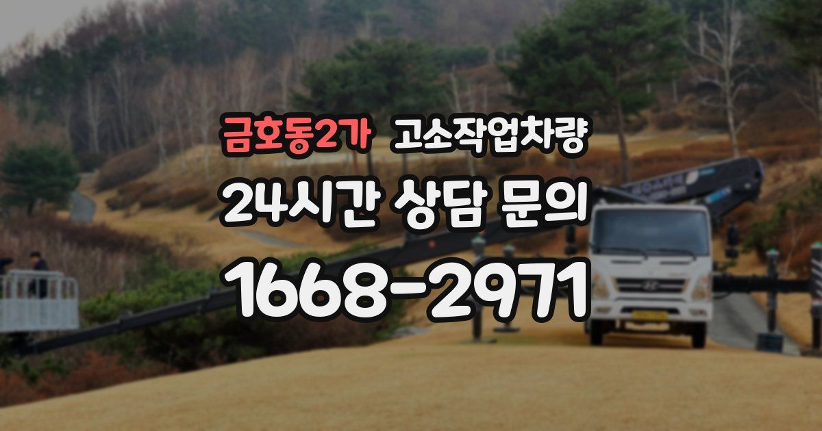 금호동2가 고소작업차량