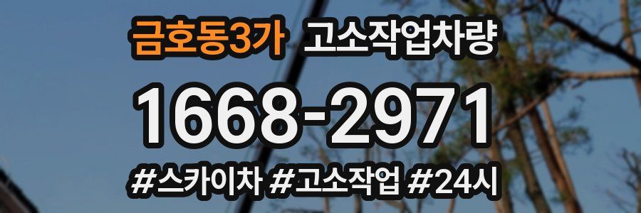 금호동3가 고소작업차량