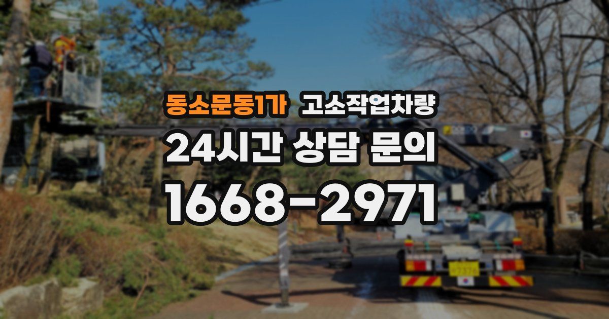 동소문동1가 고소작업차량