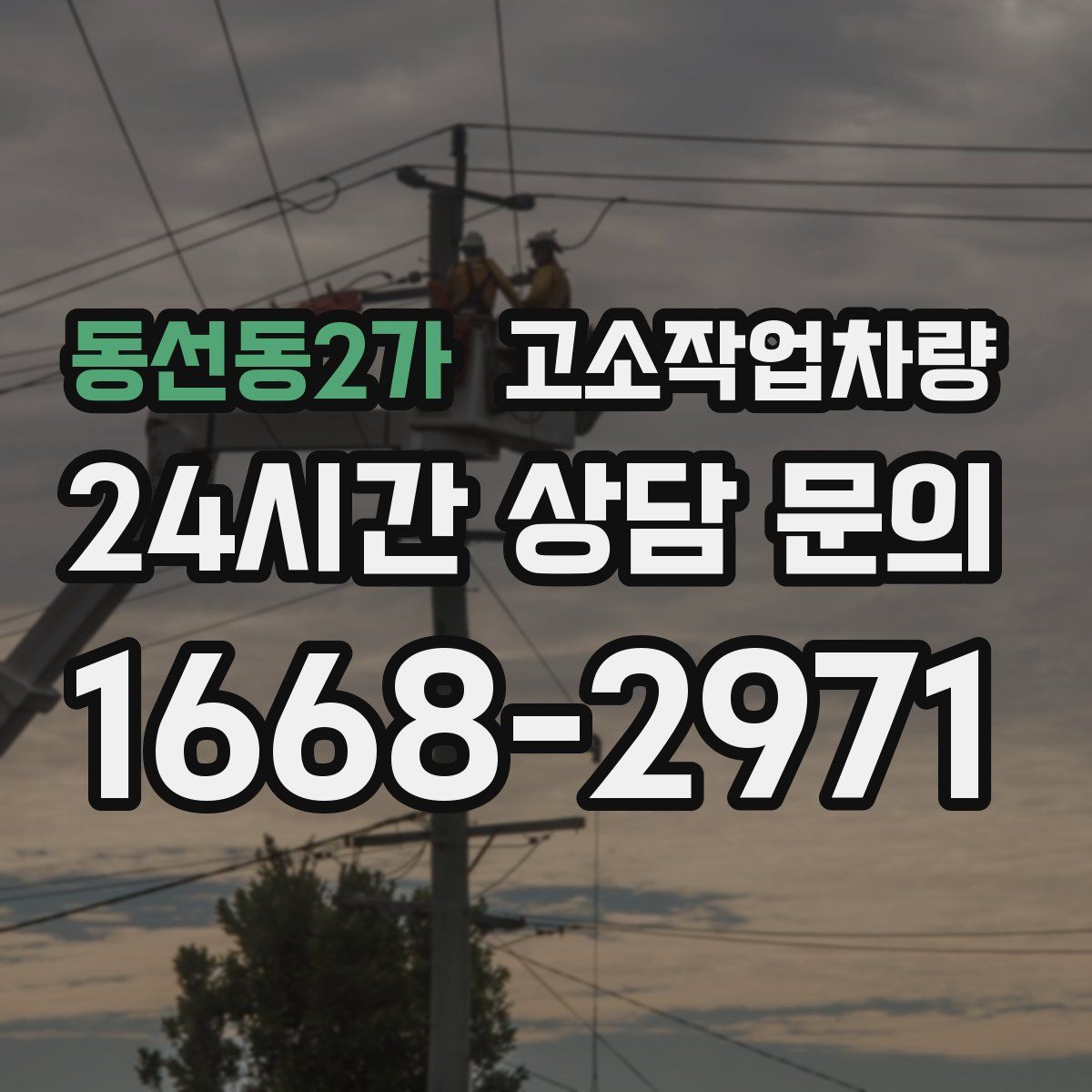 동선동2가 고소작업차량