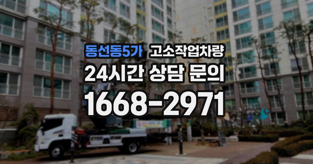 동선동5가 고소작업차량