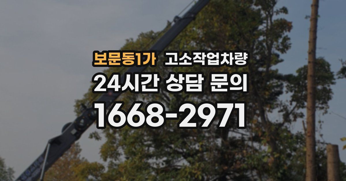보문동1가 고소작업차량