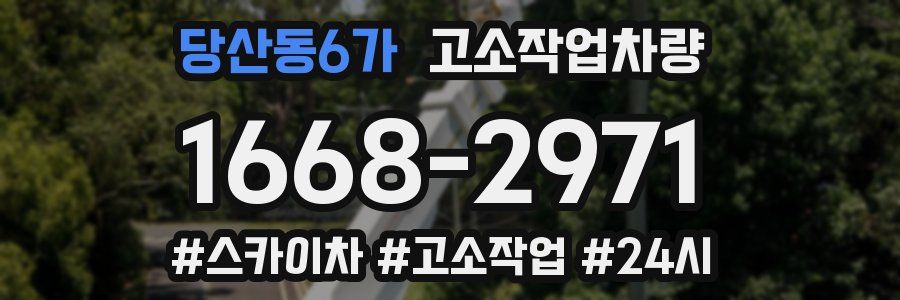 당산동6가 고소작업차량