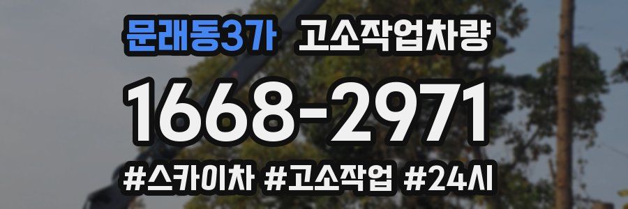 문래동3가 고소작업차량
